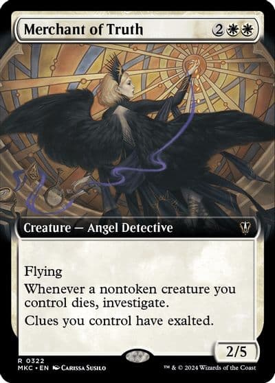 Merchant of Truth Extended Art Commander: Murders at Karlov Manor Magic card