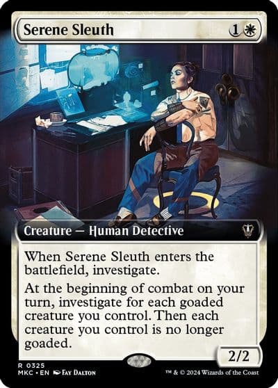 Serene Sleuth Extended Art Commander: Murders at Karlov Manor Magic card