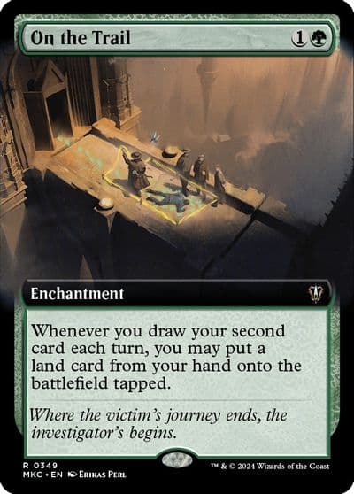 On the Trail Extended Art Commander: Murders at Karlov Manor Magic card