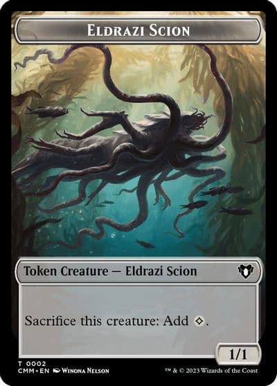 Eldrazi Scion Myr Double Sided Token Commander Masters Magic card