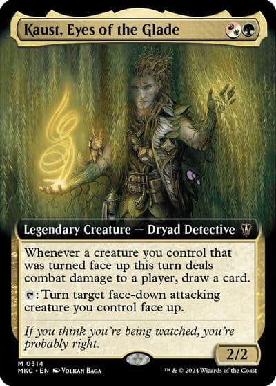 Kaust Eyes of the Glade Extended Art Commander: Murders at Karlov Manor Magic card