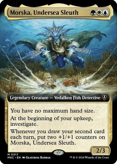 Morska Undersea Sleuth Extended Art Commander: Murders at Karlov Manor Magic card