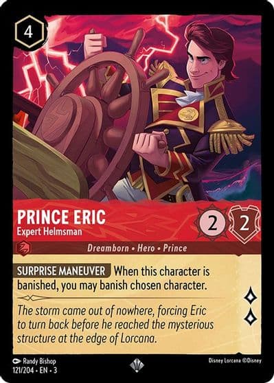 Prince Eric Expert Helmsman Into the Inklands Lorcana card