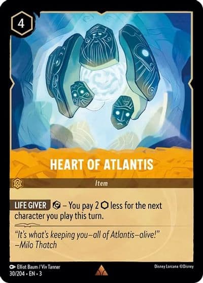 Heart of Atlantis Into the Inklands Lorcana card