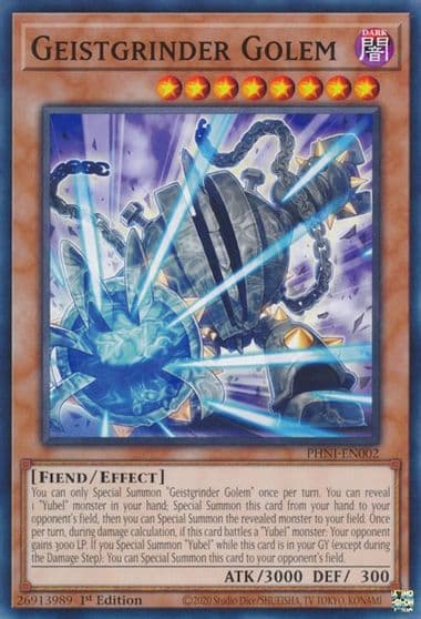 geistgrinder golem Phantom Nightmare Yu-Gi-Oh! card