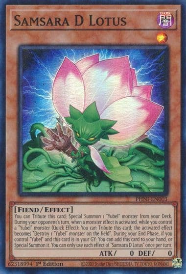 Samsara D Lotus Phantom Nightmare Yu-Gi-Oh! card