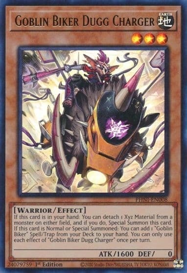 Goblin Biker Dugg Charger Phantom Nightmare Yu-Gi-Oh! card