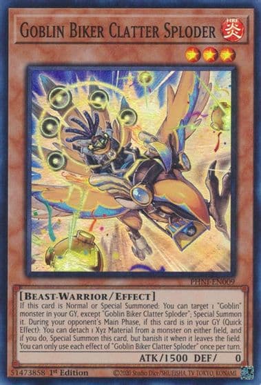 Goblin Biker Clatter Sploder Phantom Nightmare Yu-Gi-Oh! card