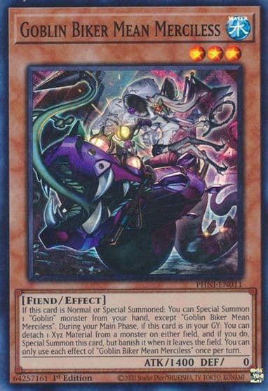 Goblin Biker Mean Merciless Phantom Nightmare Yu-Gi-Oh! card