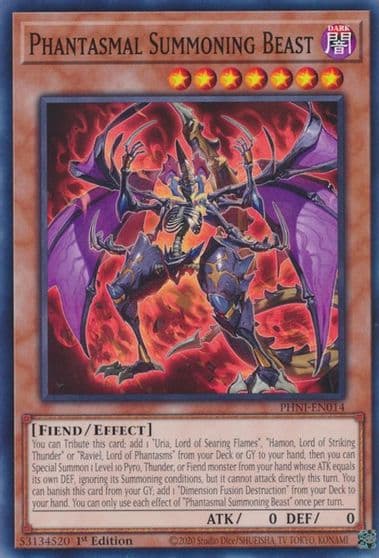 Phantasmal Summoning Beast Phantom Nightmare Yu-Gi-Oh! card