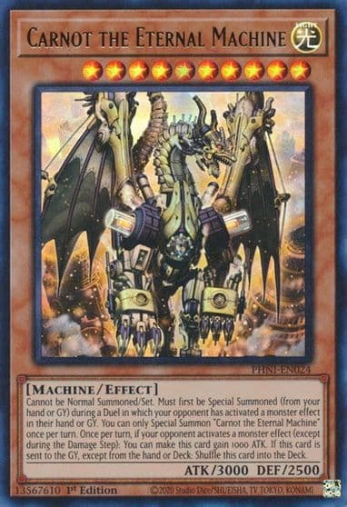 Carnot the Eternal Machine Phantom Nightmare Yu-Gi-Oh! card