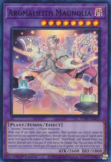 aromalilith magnolia Phantom Nightmare Yu-Gi-Oh! card