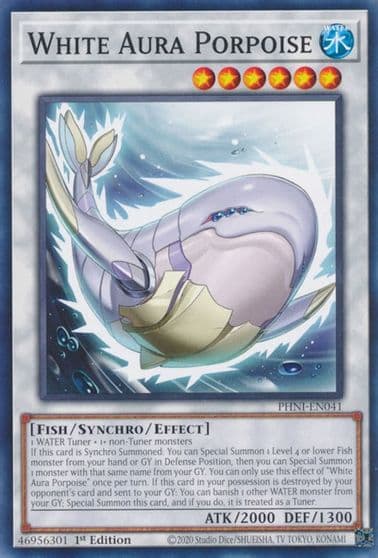 White Aura Porpoise Phantom Nightmare Yu-Gi-Oh! card