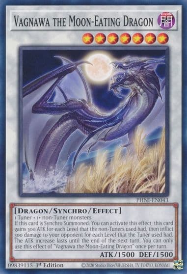 Vagnawa the Moon Eating Dragon Phantom Nightmare Yu-Gi-Oh! card