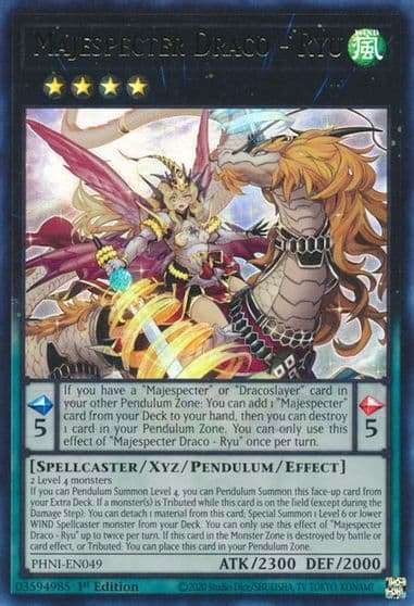 Majespecter Draco Ryu Phantom Nightmare Yu-Gi-Oh! card