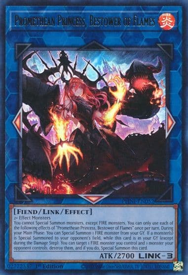 Promethean Princess Bestower of Flames Phantom Nightmare Yu-Gi-Oh! card