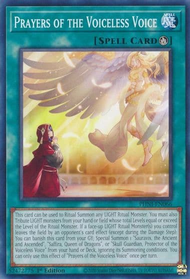 Prayers of the Voiceless Voice Phantom Nightmare Yu-Gi-Oh! card