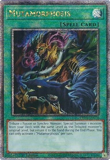 Mutamorphosis Quarter Century Secret Rare Phantom Nightmare Yu-Gi-Oh! card