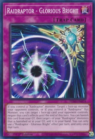 Raidraptor Glorious Bright Phantom Nightmare Yu-Gi-Oh! card