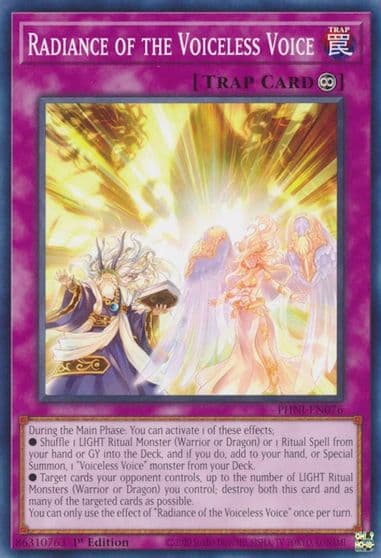 Radiance of the Voiceless Voice Phantom Nightmare Yu-Gi-Oh! card