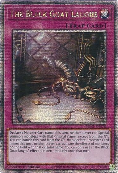 The Black Goat Laughs Quarter Century Secret Rare Phantom Nightmare Yu-Gi-Oh! card