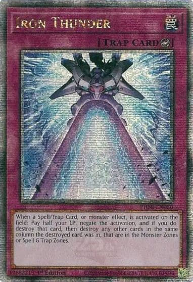 Iron Thunder Quarter Century Secret Rare Phantom Nightmare Yu-Gi-Oh! card