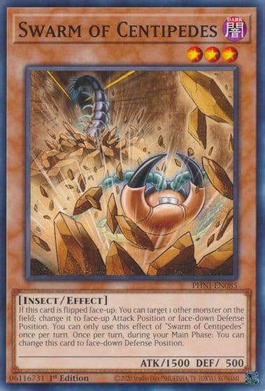 Swarm of Centipedes Phantom Nightmare Yu-Gi-Oh! card