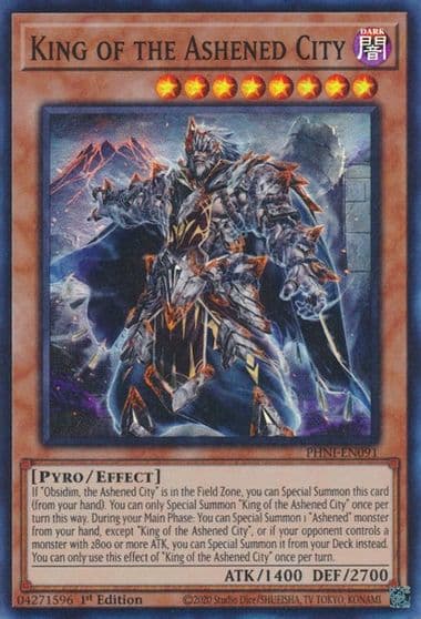King of the Ashened City Phantom Nightmare Yu-Gi-Oh! card