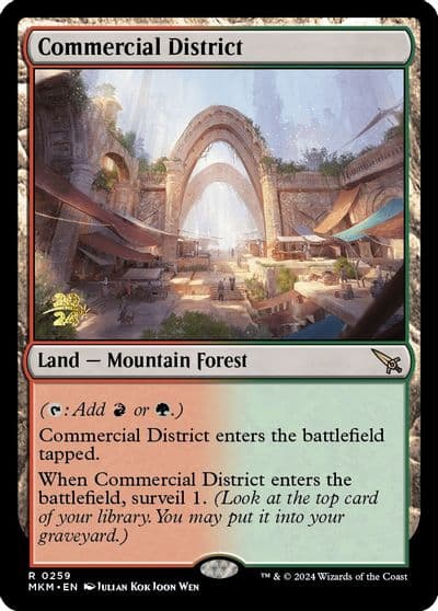 Commercial District Prerelease Cards Magic card