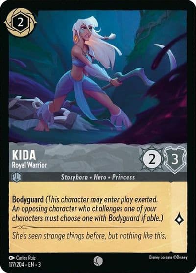 Kida Royal Warrior Into the Inklands Lorcana card
