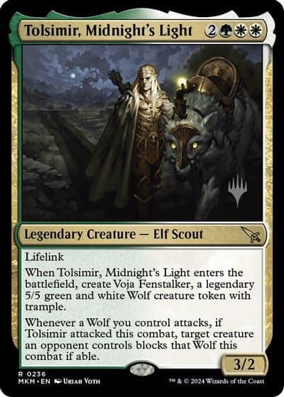 Tolsimir Midnights Light Promo Pack: Murders at Karlov Manor Magic card