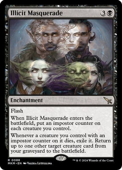 Illicit Masquerade Promo Pack: Murders at Karlov Manor Magic card
