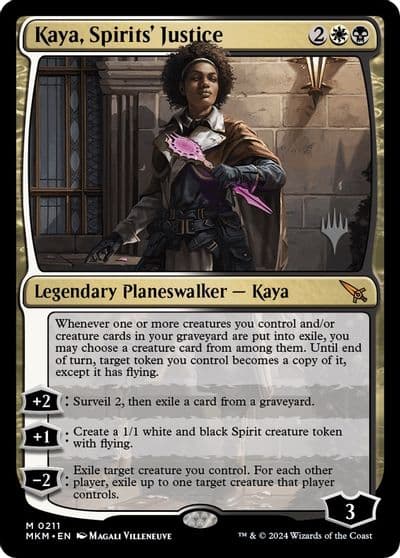 Kaya Spirits Justice Promo Pack: Murders at Karlov Manor Magic card