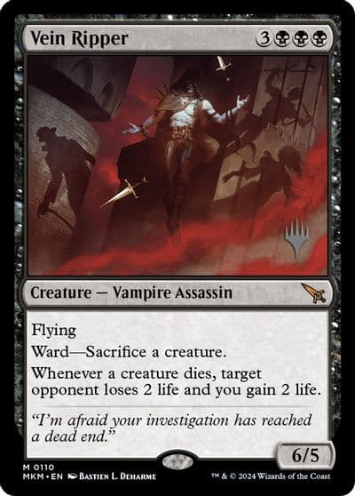 Vein Ripper Promo Pack: Murders at Karlov Manor Magic card