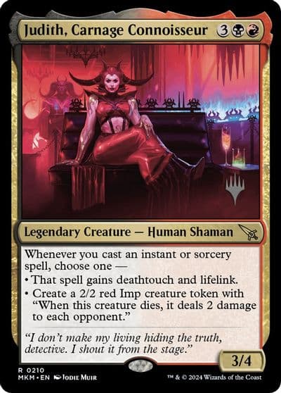 Judith Carnage Connoisseur Promo Pack: Murders at Karlov Manor Magic card