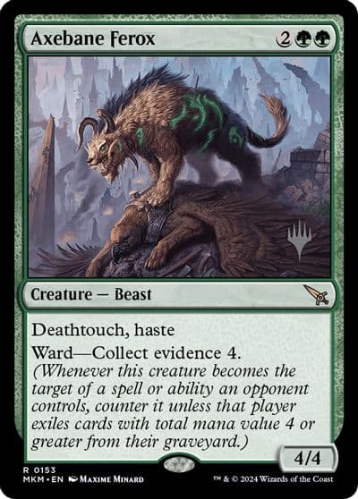Axebane Ferox Promo Pack: Murders at Karlov Manor Magic card