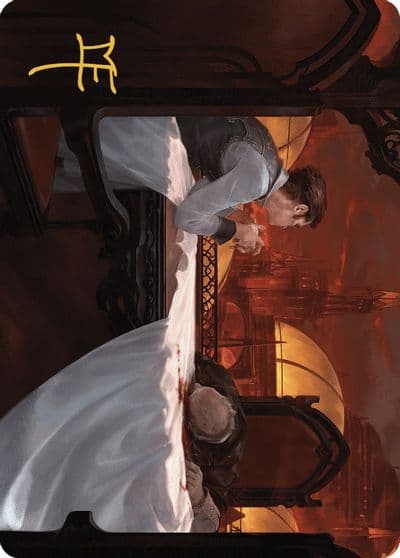 Expedited Inheritance Art Card Gold Stamped Signature Art Series: Murders at Karlov Manor Magic card