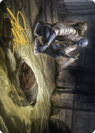 Drag the Canal Art Card Gold Stamped Signature Art Series: Murders at Karlov Manor Magic card