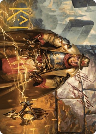 Tenth District Hero Art Card Gold Stamped Signature Art Series: Murders at Karlov Manor Magic card