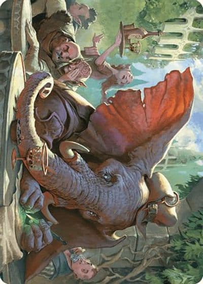 Loxodon Eavesdropper Art Card Art Series: Murders at Karlov Manor Magic card