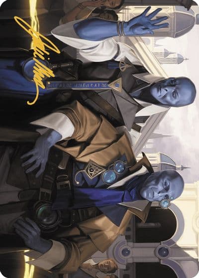 Hotshot Investigators Art Card Gold Stamped Signature Art Series: Murders at Karlov Manor Magic card