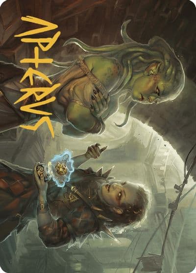 Extract a Confession Art Card Gold Stamped Signature Art Series: Murders at Karlov Manor Magic card