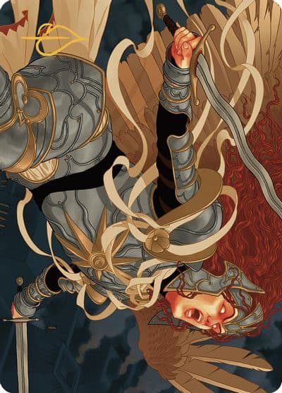 Aurelia the Law Above Art Card 41 49 Gold Stamped Signature Art Series: Murders at Karlov Manor Magic card