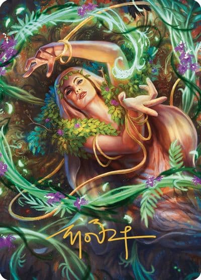 Insidious Roots Art Card Gold Stamped Signature Art Series: Murders at Karlov Manor Magic card