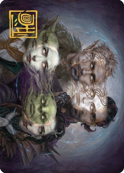 Illicit Masquerade Art Card Gold Stamped Signature Art Series: Murders at Karlov Manor Magic card