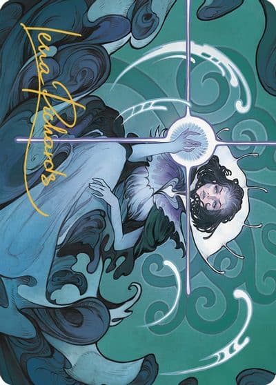 Vannifar Evolved Enigma Art Card Gold Stamped Signature Art Series: Murders at Karlov Manor Magic card