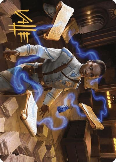 Case File Auditor Art Card Gold Stamped Signature Art Series: Murders at Karlov Manor Magic card