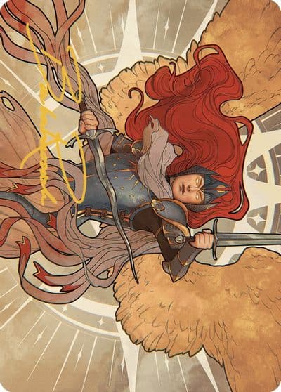 Aurelia the Law Above Art Card 36 49 Gold Stamped Signature Art Series: Murders at Karlov Manor Magic card