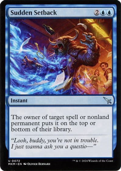 Sudden Setback b Murders at Karlov Manor Magic card