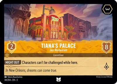 Tianas Palace Jazz Restaurant Into the Inklands Lorcana card